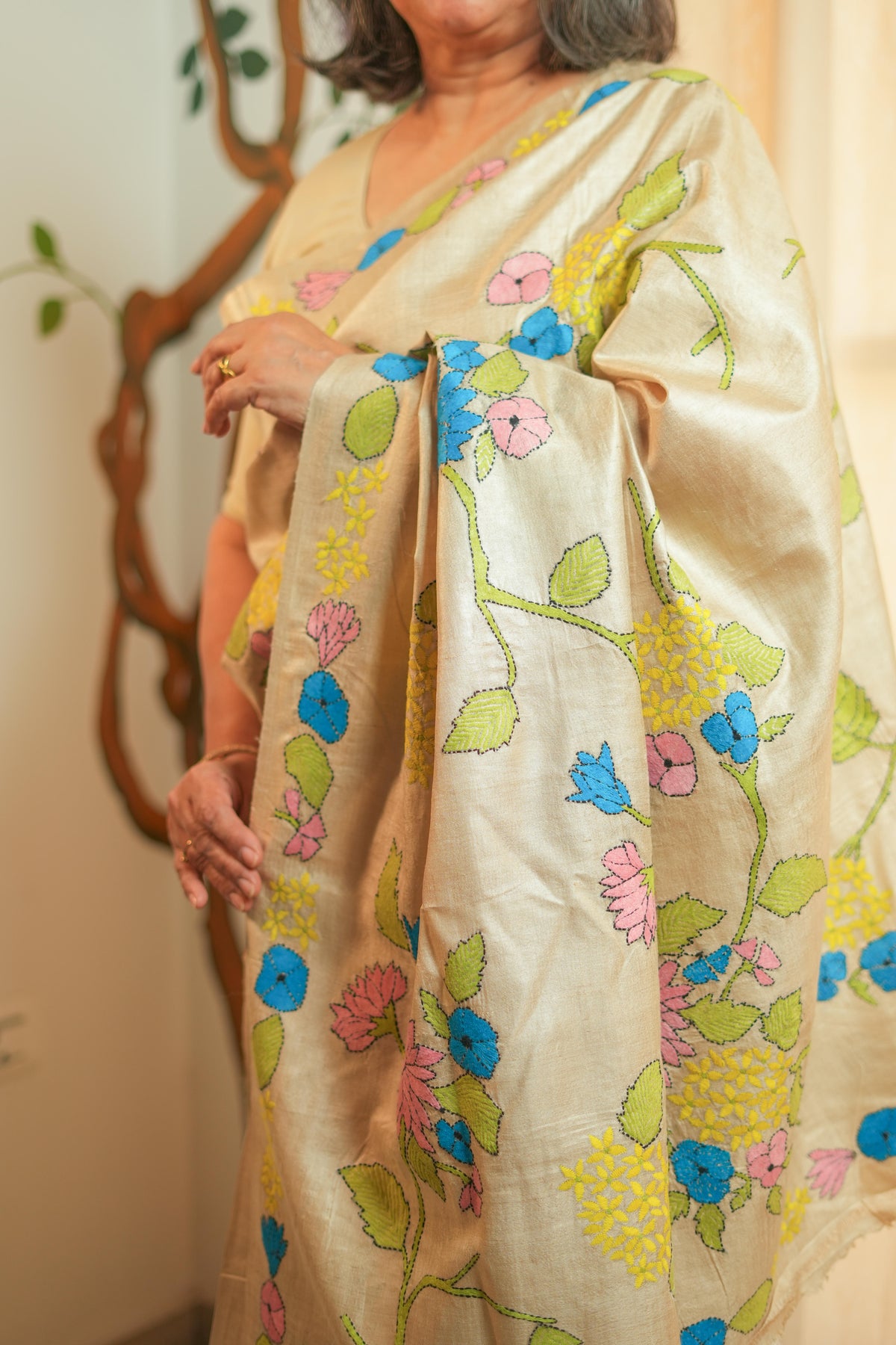 Pure Tussar Silk Saree