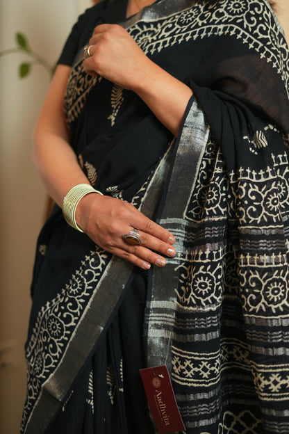 Linen Cotton Saree