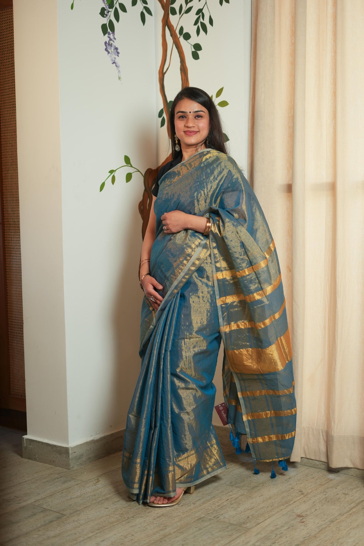 Linen Tissue Saree