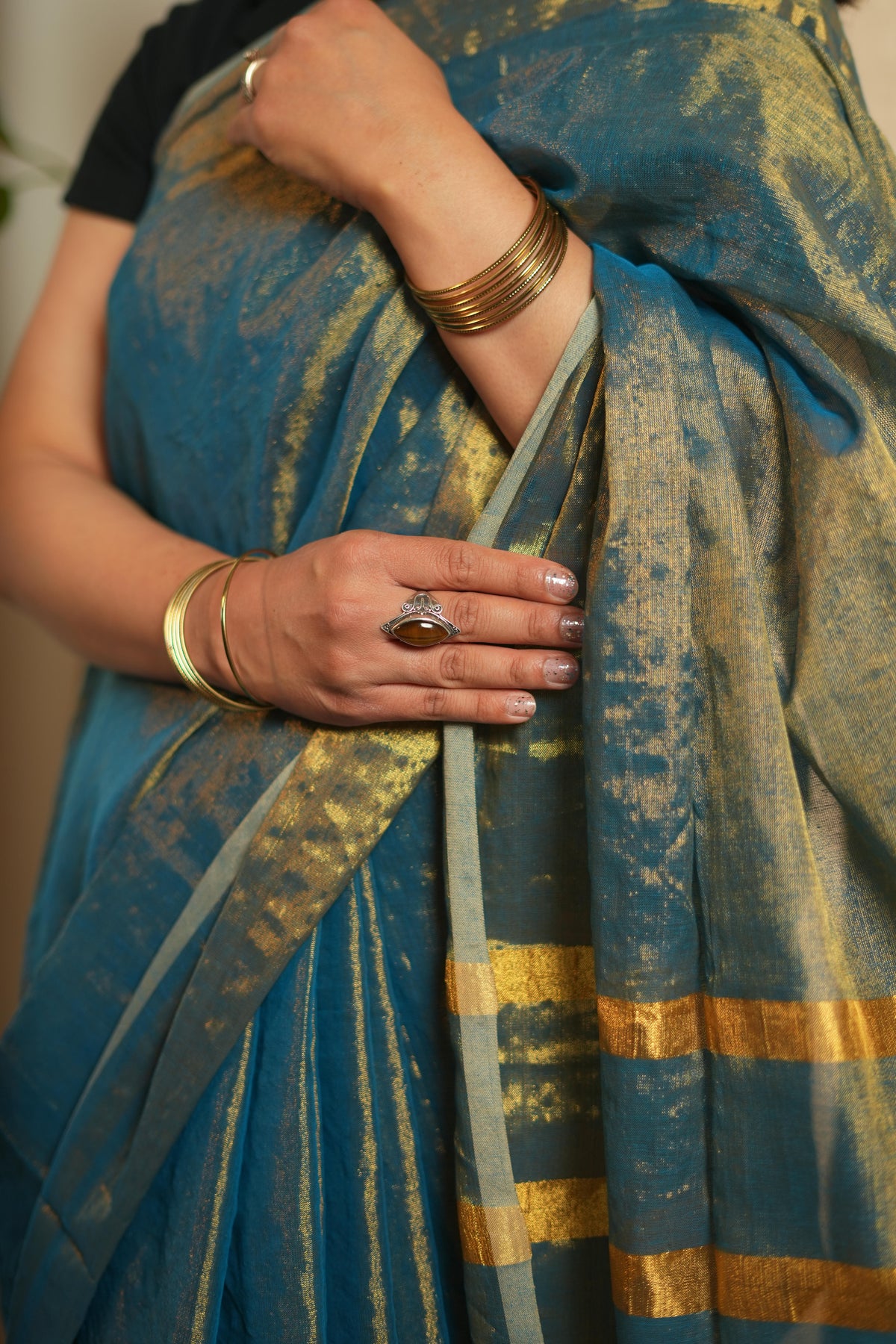Linen Tissue Saree