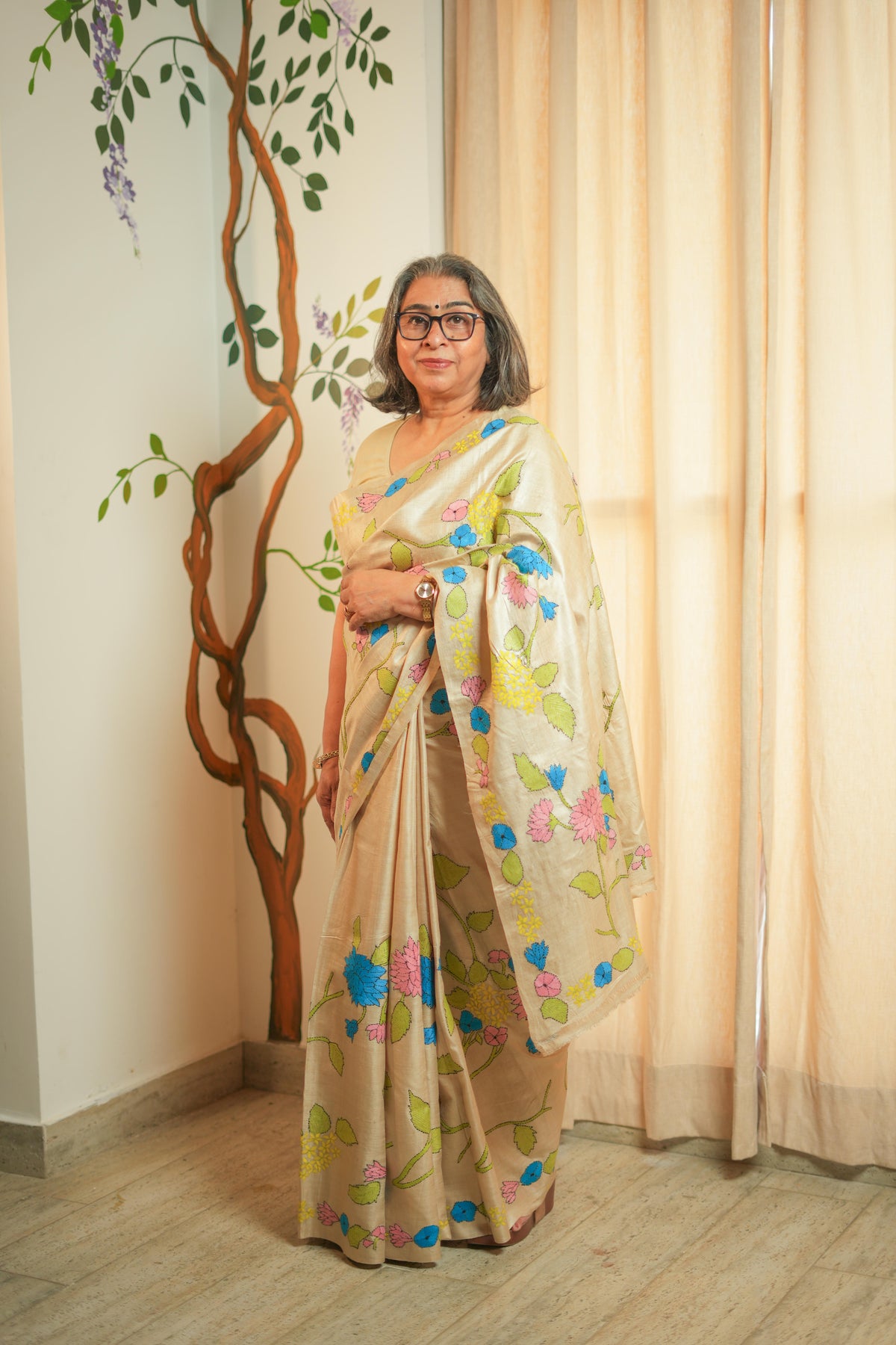 Pure Tussar Silk Saree