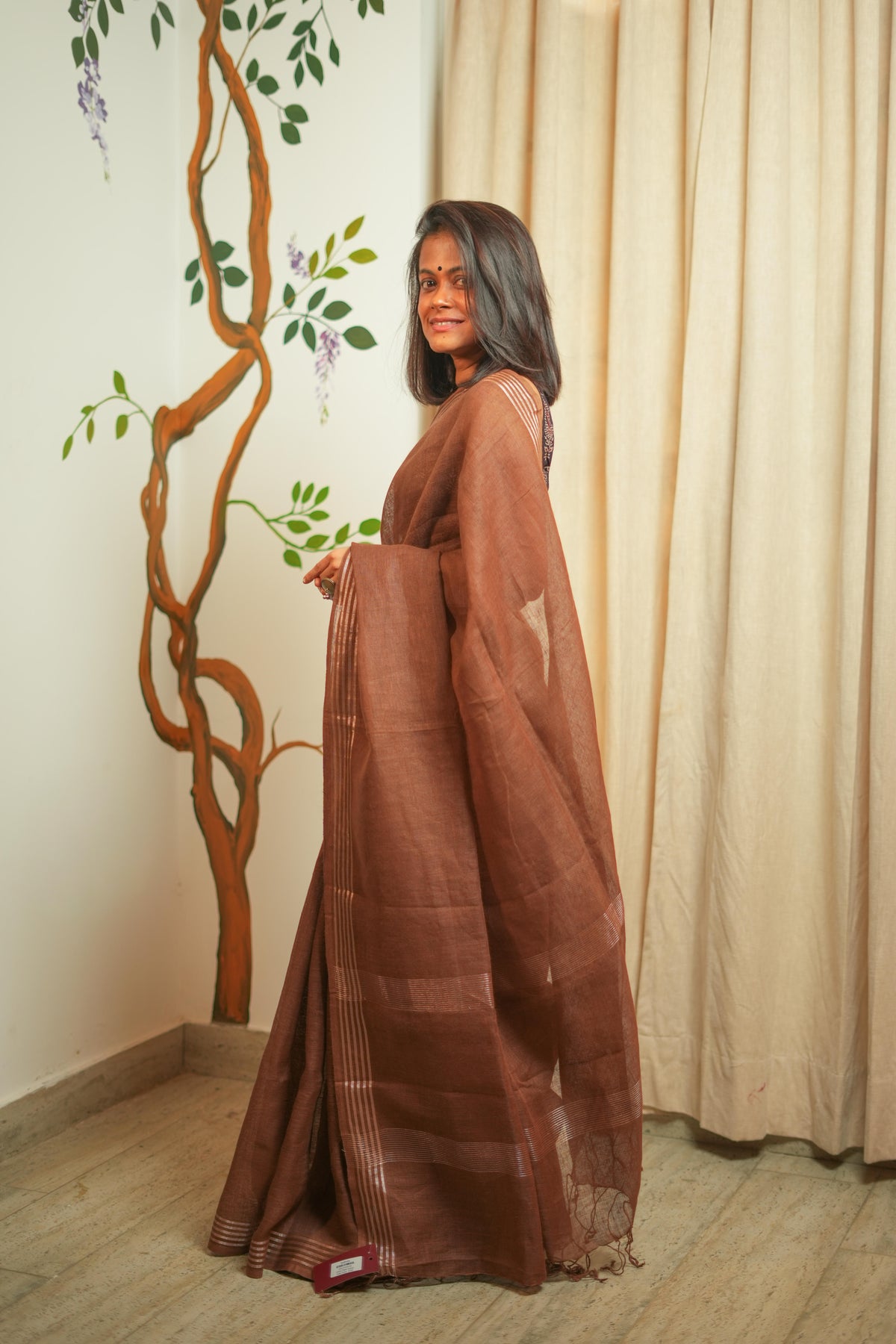 Linen Cotton Saree