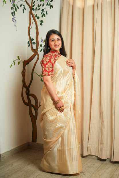 Semi Tussar Silk Saree