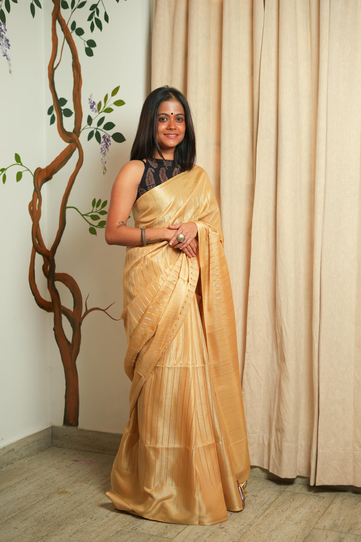 Semi Tussar Silk Saree
