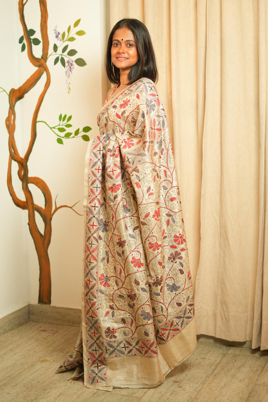 Pure Tussar Silk Saree