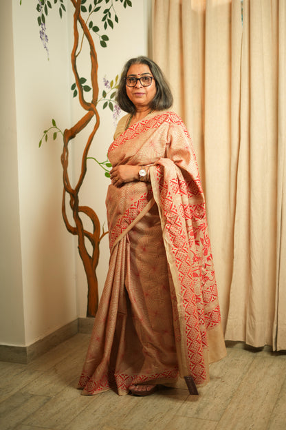 Pure Tussar Silk Saree