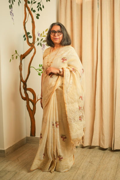 Jute Linen Saree