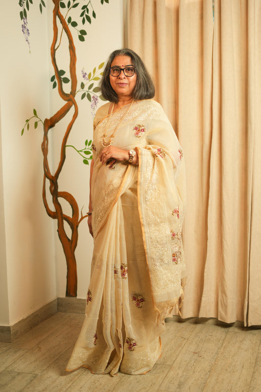 Jute Linen Saree