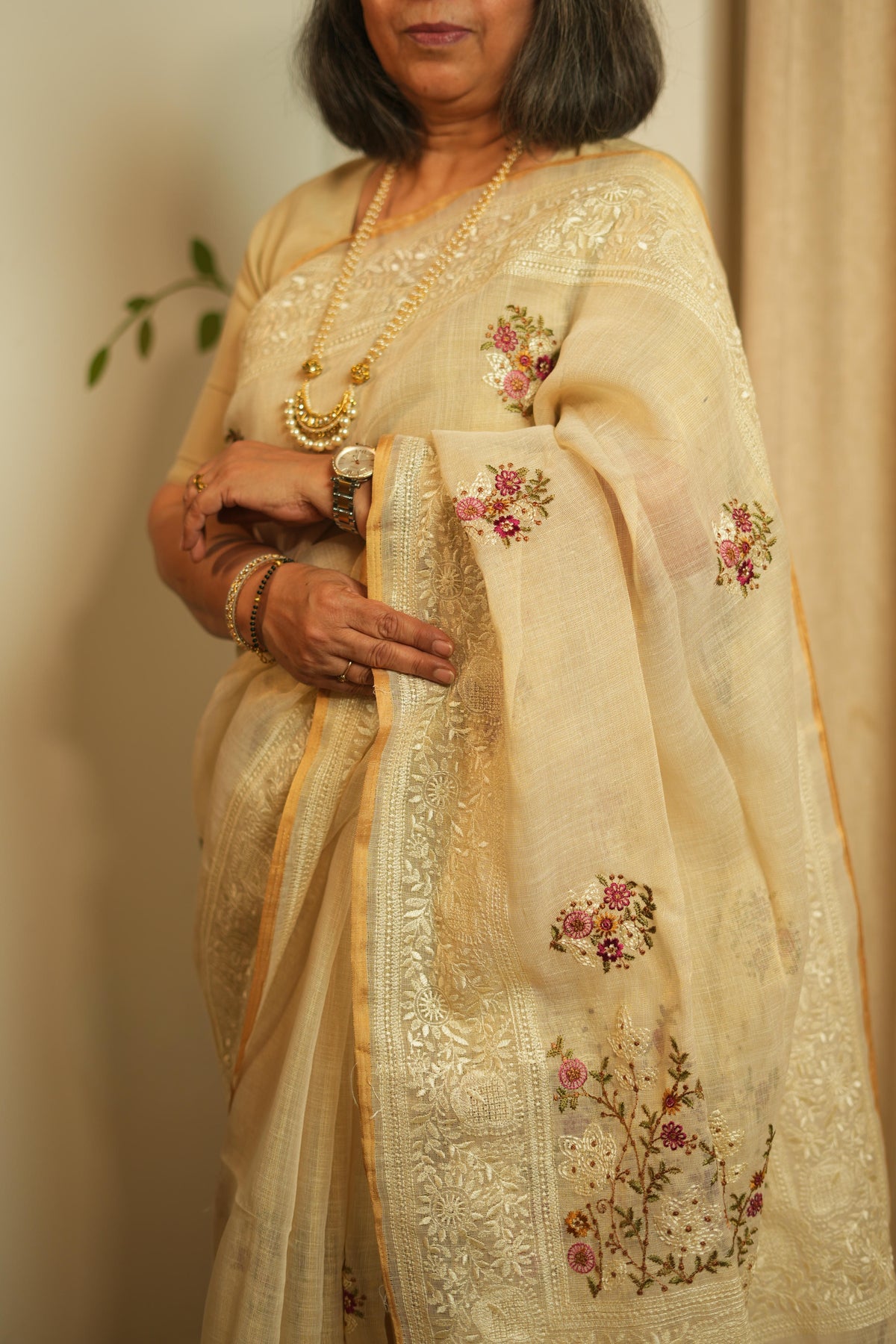 Jute Linen Saree