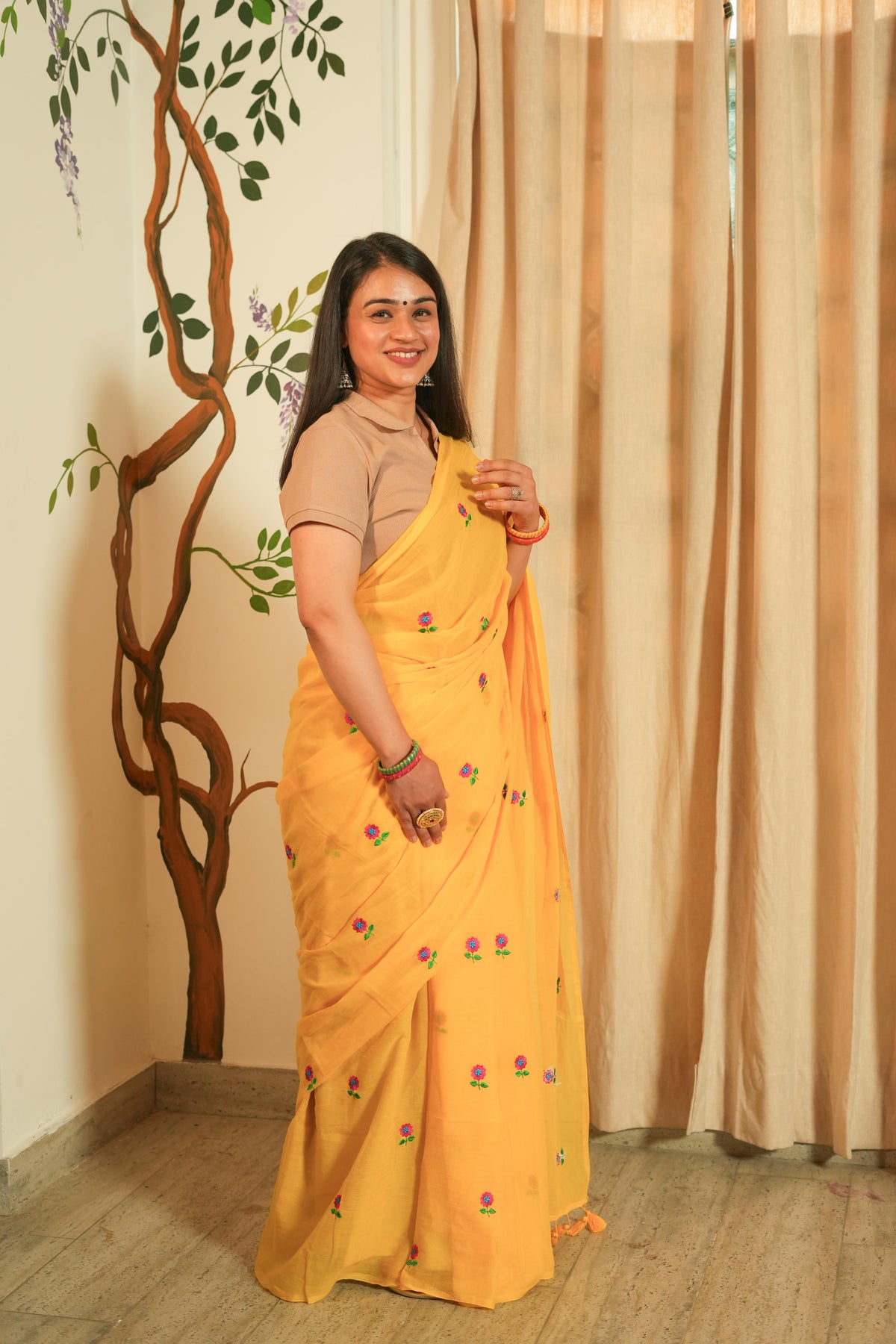 Mul cotton Saree