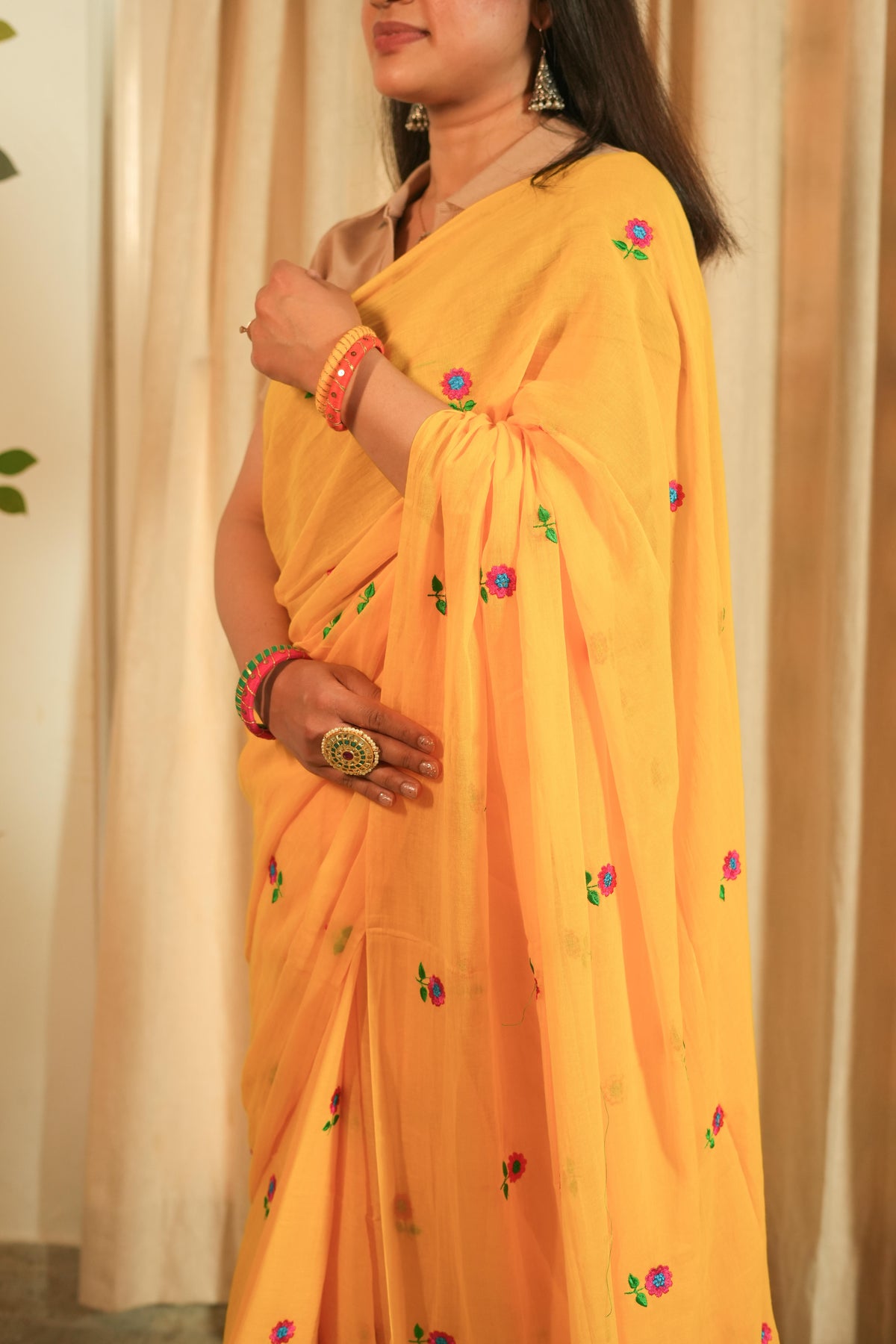 Mul cotton Saree