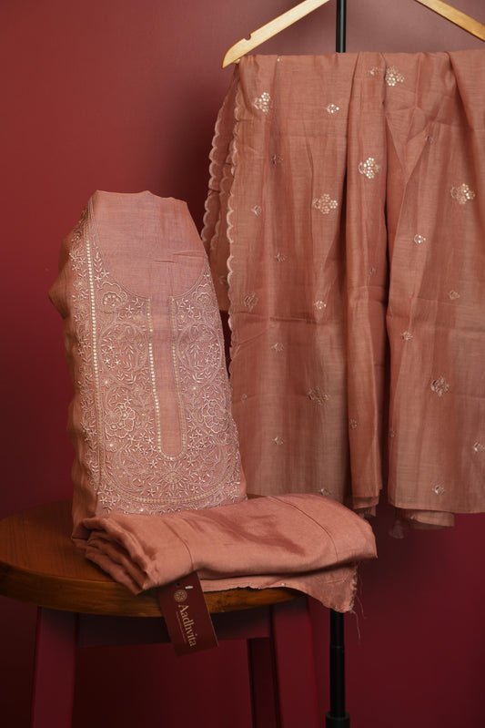 Mul Chanderi  3 pc Suit